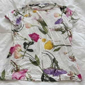 Ted Baker Multicolor Floral Short Sleeve Tee 💕